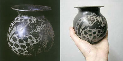 replica de cerámica cultura la aguada